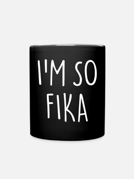 I’M SO FIKA Sverige Suède - Mug uni - noir