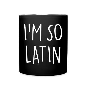 AT SO LATIN - Full Colour Mug - black - Front