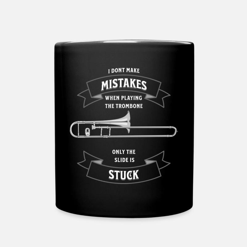 I don`t make mistakes when playing the Trombone - Tasse einfarbig - Schwarz