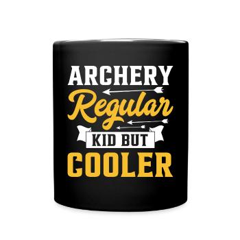 Archery Kid Like A Regular Kid But Cooler - Tasse einfarbig - Schwarz - Vorne