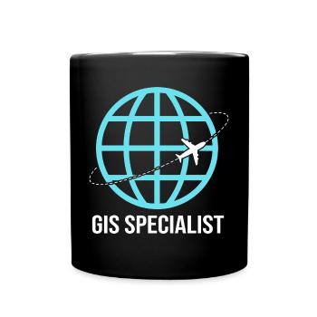 GIS-Analyst Kartografie Geografie Geography - Tasse einfarbig - Schwarz - Vorne