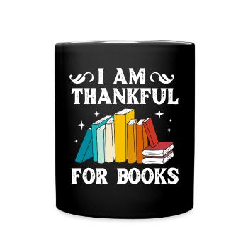Book Bookworm Library Reading Bookworm - Full Colour Mug - black - Front