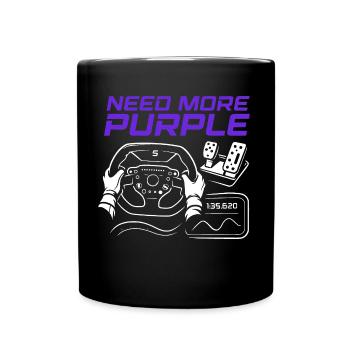 Besoin de plus de violet - Chemise Sim Racing Best Time - Mug uni - noir - Devant