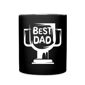 best dad cup - Best father in the world dad - Full Colour Mug - black - Front