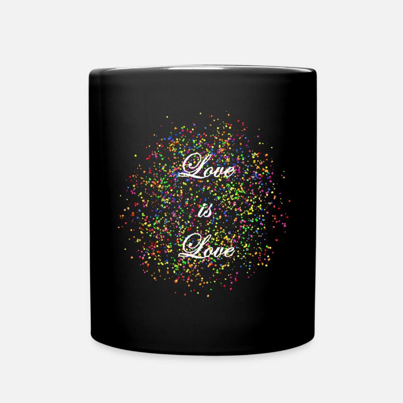 Love is Love - Tasse einfarbig - Schwarz