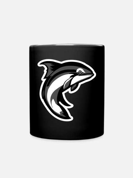 fish_001 - Mug uni - noir