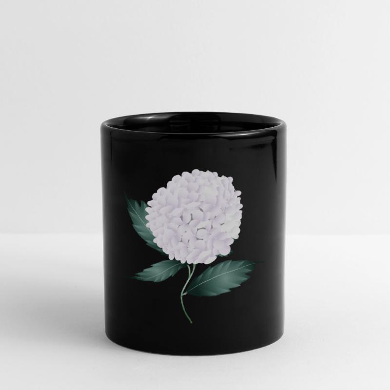 White hydrangea blossom – elegance and lightness Full Colour Mug