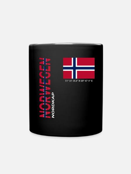 Nordkap - Tasse einfarbig - Schwarz