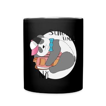 Heure de l’école - Mug uni - noir - Devant