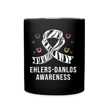 Ehlers-Danlos syndrome EDS HSD - Full Colour Mug - black - Front