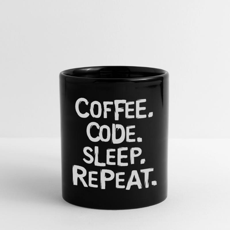Coffee Code Sleep - Répéter le travail du programmeur Mug uni