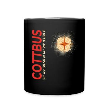 Cottbus - Tasse einfarbig - Schwarz - Vorne