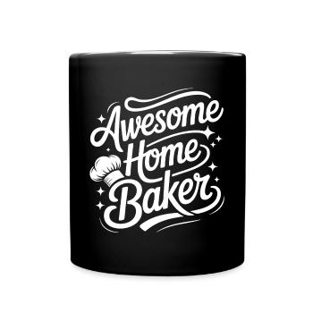Super Baker Papas Club Dad bakes best - Full Colour Mug - black - Front