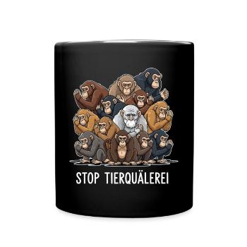 STOP ANIMAL CRUELTY - Full Colour Mug - black - Front