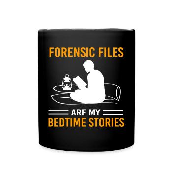 True Crime Krimi - Tasse einfarbig - Schwarz - Vorne
