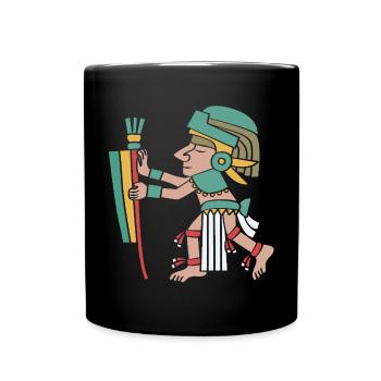 Maya kalender aztec Inka - Tasse einfarbig - Schwarz - Vorne