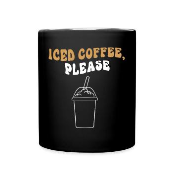 Iced Coffee Barista Caffeine Espresso Iced Coffee - Full Colour Mug - black - Front