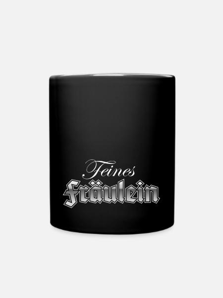 Feines Fräulein - Tasse einfarbig - Schwarz