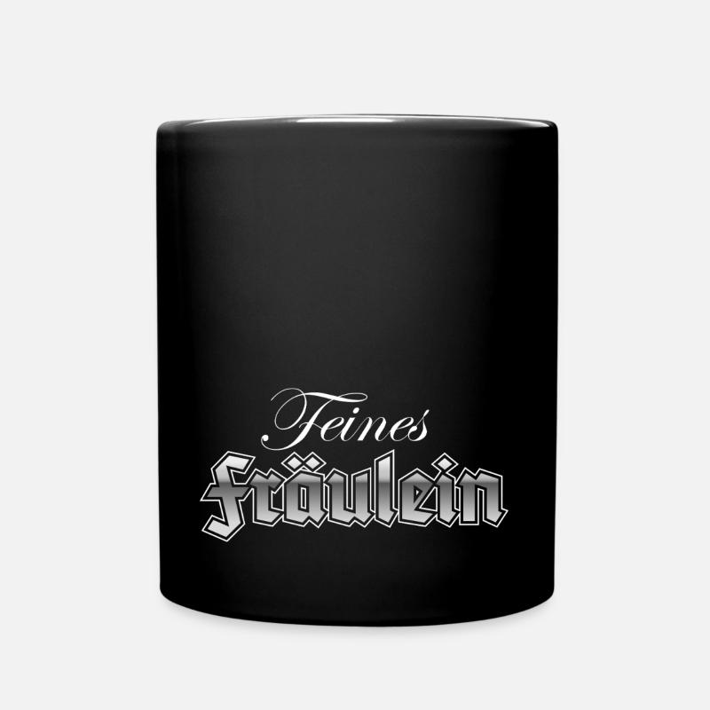 Feines Fräulein - Tasse einfarbig - Schwarz