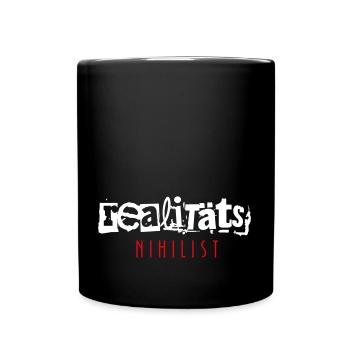 Realitätsnihilist Realität Spruch - Tasse einfarbig - Schwarz - Vorne