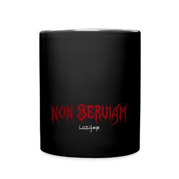 Non serviam - I Will Not Serve - Lucifer - Full Colour Mug - black - Front