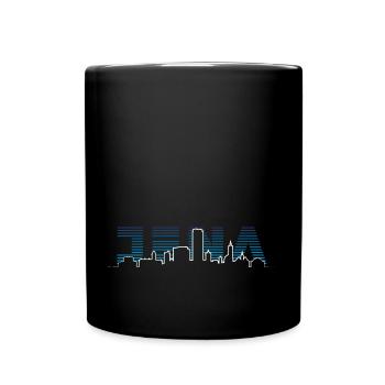 Jena Silhouette Skyline - Tasse einfarbig - Schwarz - Vorne