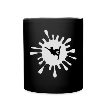Snowboarders - Full Colour Mug - black - Front