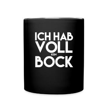 KEIN BOCK - Tasse einfarbig - Schwarz - Vorne