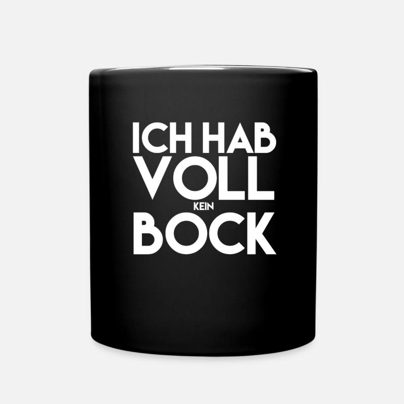 KEIN BOCK - Tasse einfarbig - Schwarz