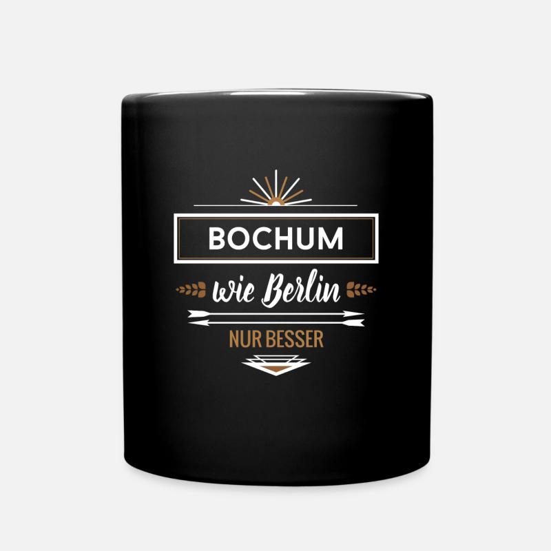 bochum wie berlin - Tasse einfarbig - Schwarz
