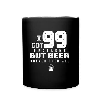 Beer made from hops and malt guarantees a high - Full Colour Mug - black - Front