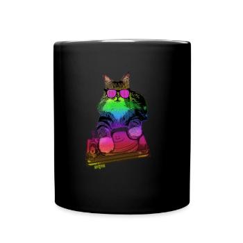 Maine Coon Cat Music - Mug uni - noir - Devant