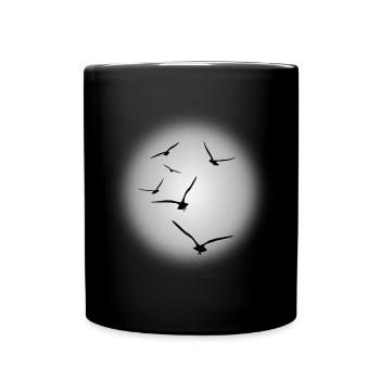 vol d'oiseaux - Mug uni - noir - Devant