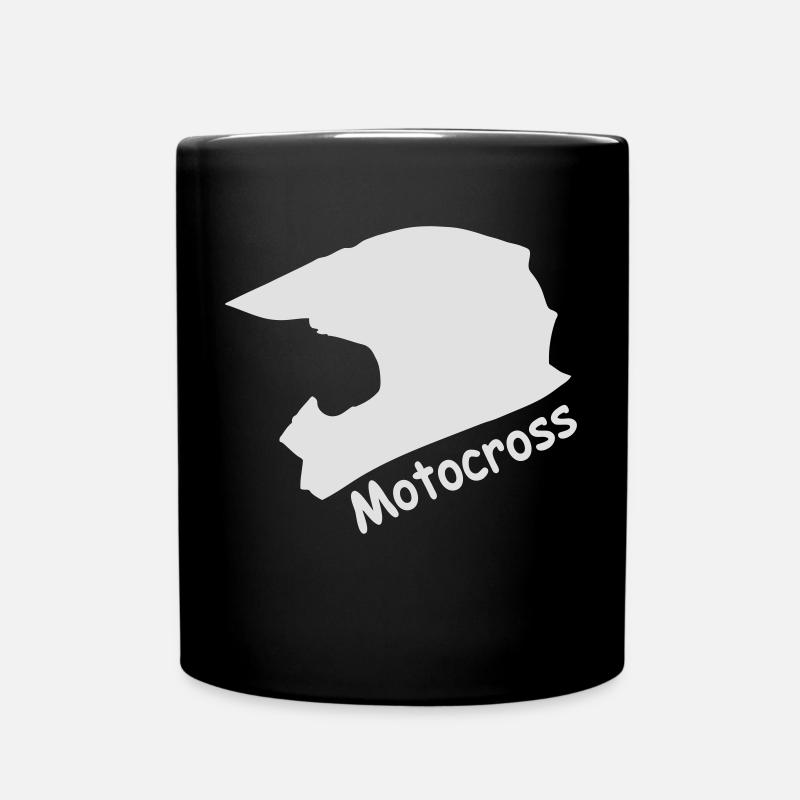 Casque de motocross - Mug uni - noir