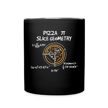 Pizza math - Full Colour Mug - black - Front
