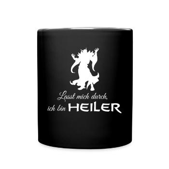 Magier Heiler Fantasy - Tasse einfarbig - Schwarz - Vorne