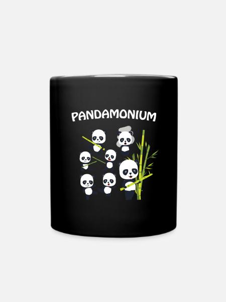 panda - Full Colour Mug - black
