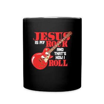 Jesus Rocks! I Dieu I Eglise I Rock I Guitare - Mug uni - noir - Devant