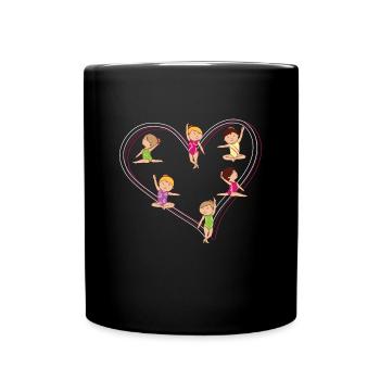 Gymnastique Gymnastique au sol Gymnastique Amour Enfants Cadeau - Mug uni - noir - Devant