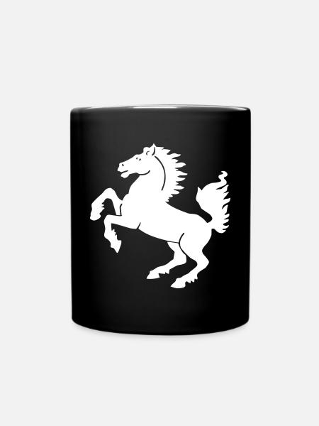 Stuttgart - Stuttgarter Ross - Tasse einfarbig - Schwarz