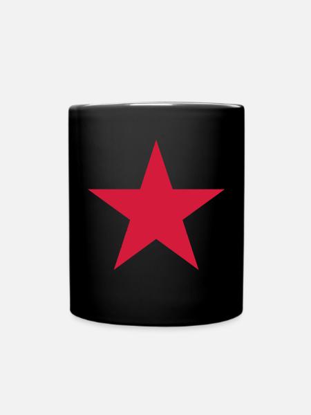 Stern - Tasse einfarbig - Schwarz