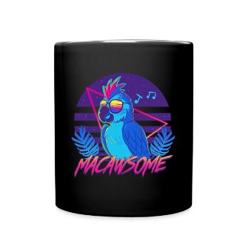 Macawsome - Tasse einfarbig - Schwarz - Vorne
