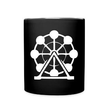 Ferris wheel - Full Colour Mug - black - Front