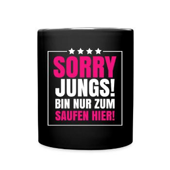 Drinking Girl Party Wife Gift Celebrate Funny - Full Colour Mug - black - Front