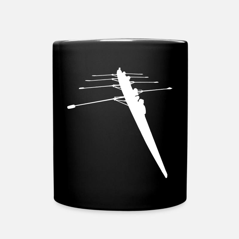 Rameurs - Bateau à rames pour 4 personnes - Mug uni - noir