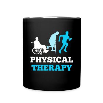 Cadeau de physiothérapie kinésithérapeute - Mug uni - noir - Devant