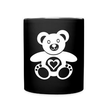 Un joli bébé ours - Mug uni - noir - Devant