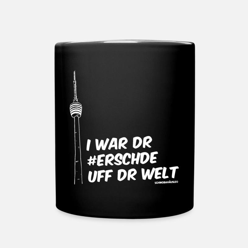 Er war der erste Fernsehturm der Welt! - Tasse einfarbig - Schwarz
