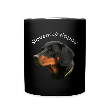 Slovenský Kopov Portrait - Tasse einfarbig - Schwarz - Vorne