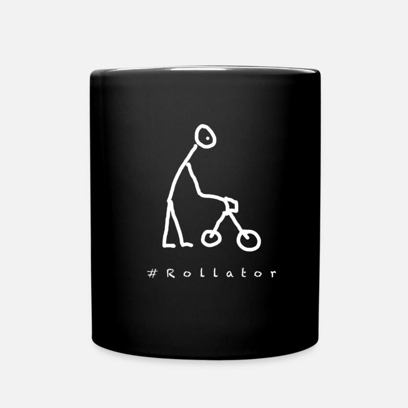 Rollator - Tasse einfarbig - Schwarz